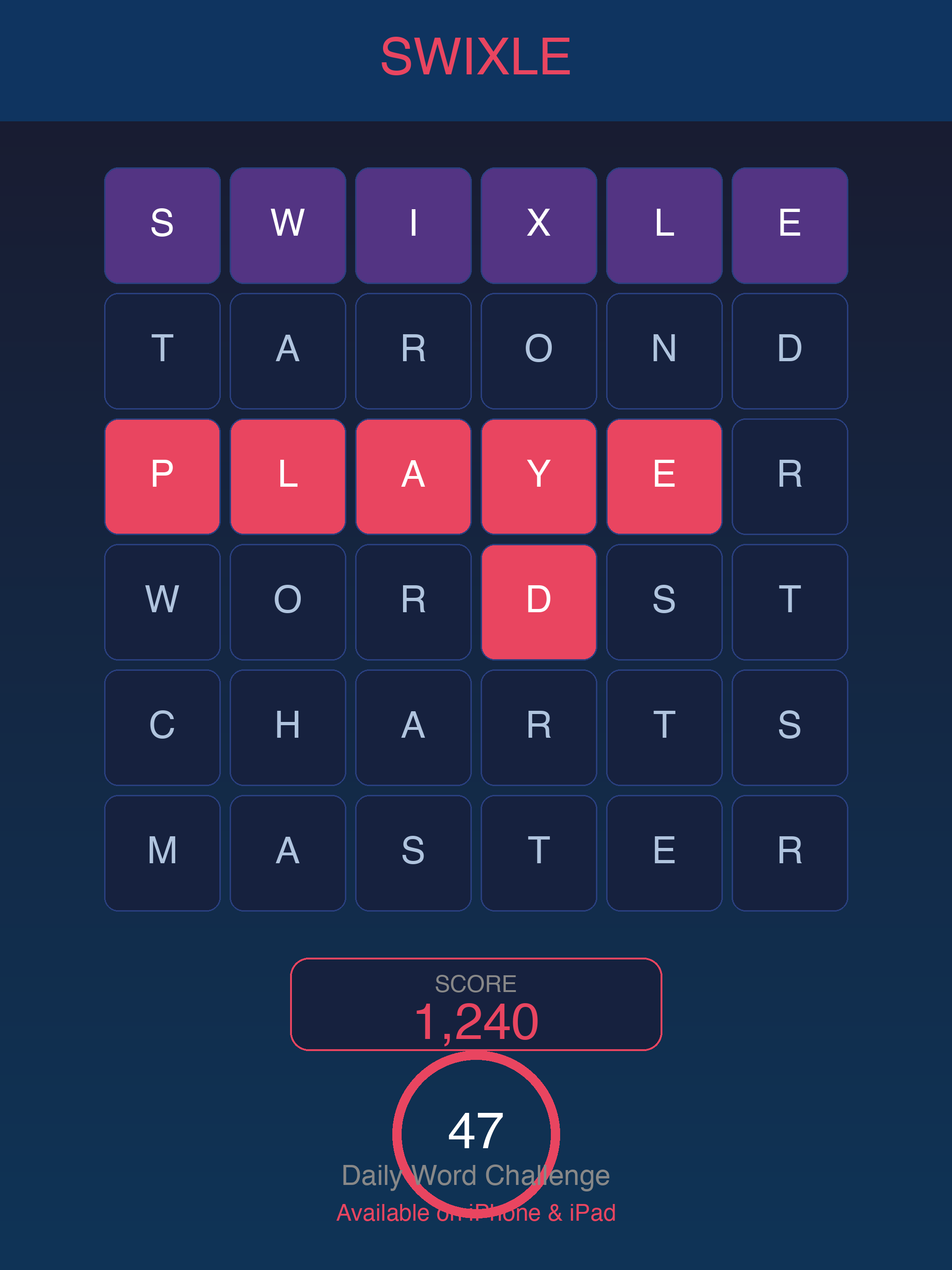 Swixle – Daily Word Game