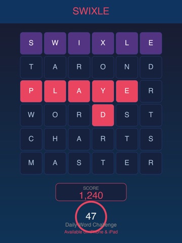 Swixle – Daily Word Game iPad screenshot