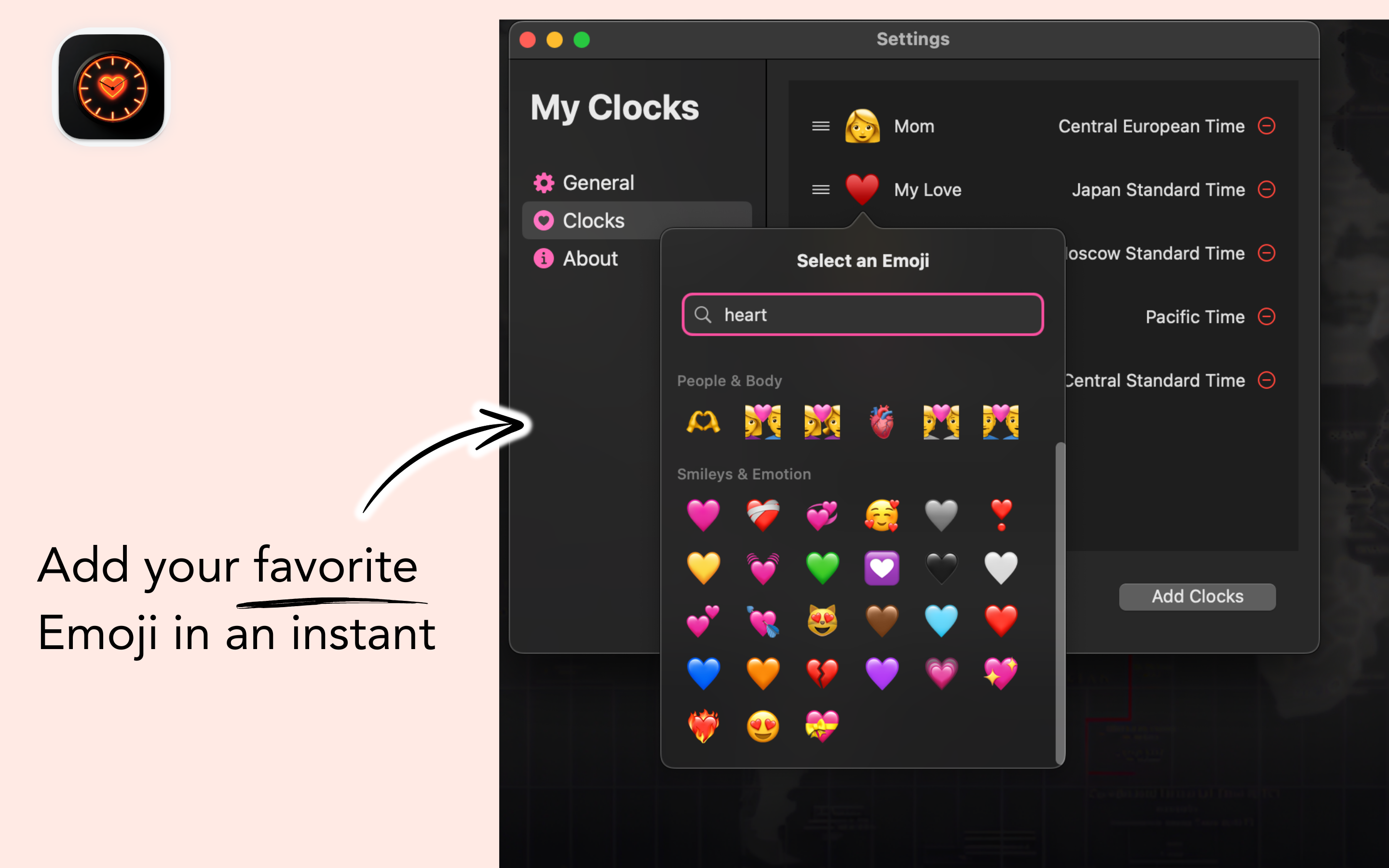 My Clocks: Emoji Time Zone screenshot 14