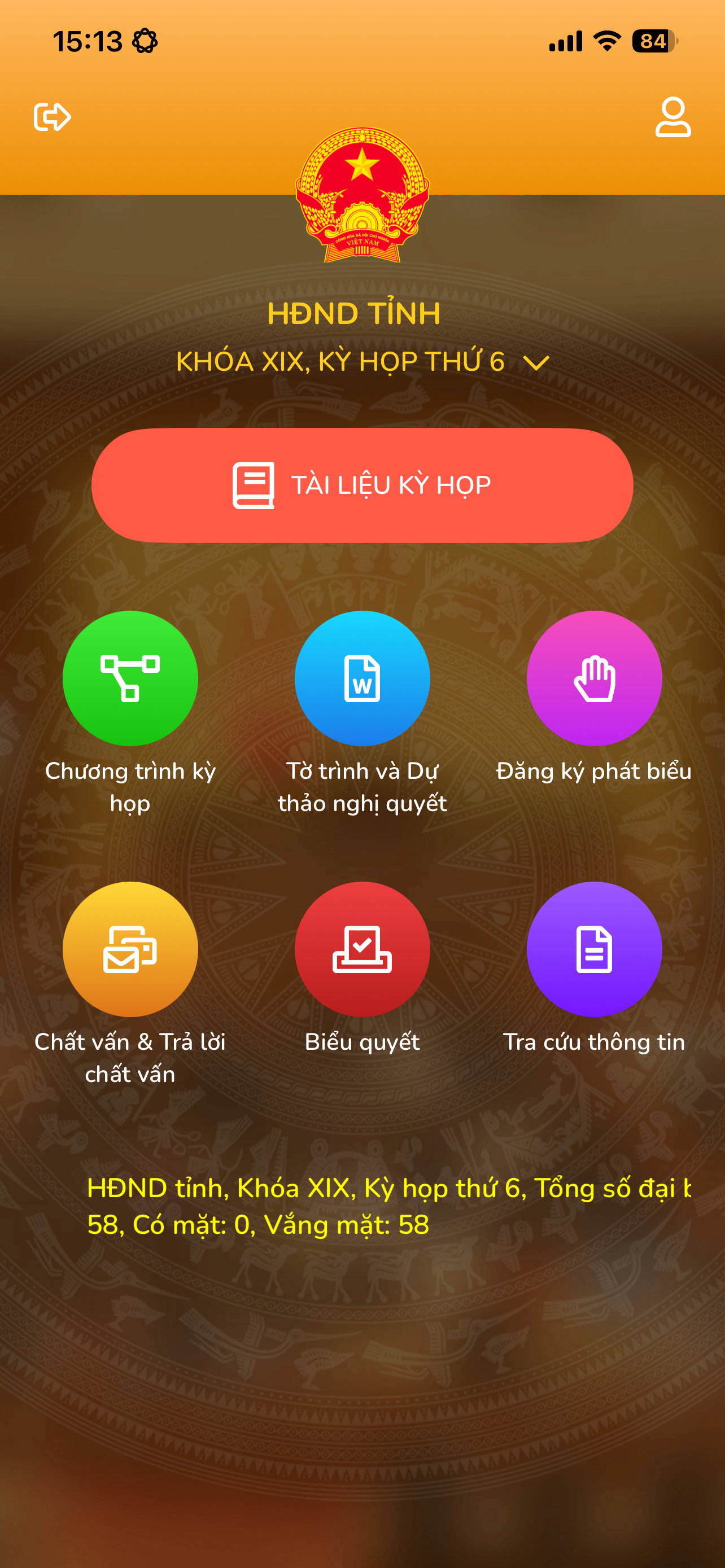 Quản lý kỳ họp HT screenshot 2