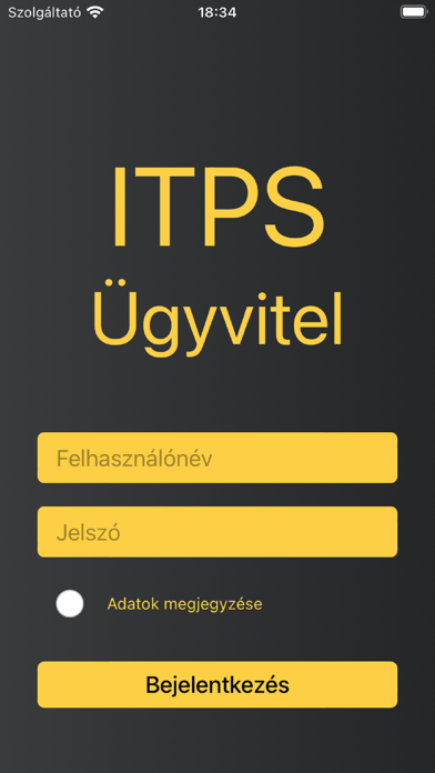 ITPS ügyvitel Screenshot