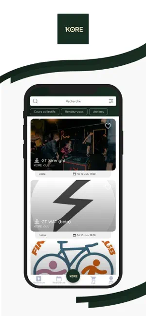KORE klub screenshot 2