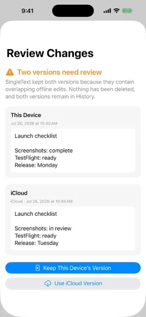 SingleText screenshot 3