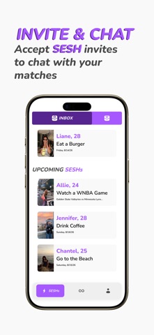 the SESH app screenshot