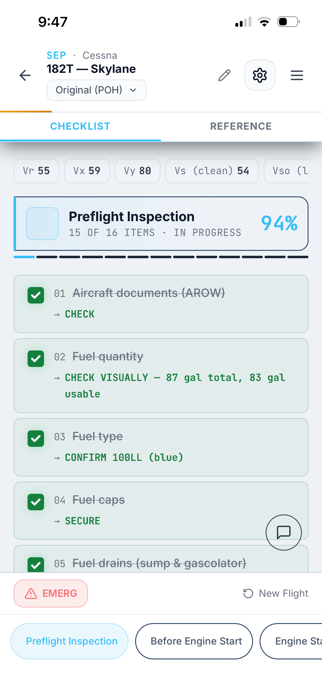 FlightCheck: Pilot Checklist Screenshot 10 of 10