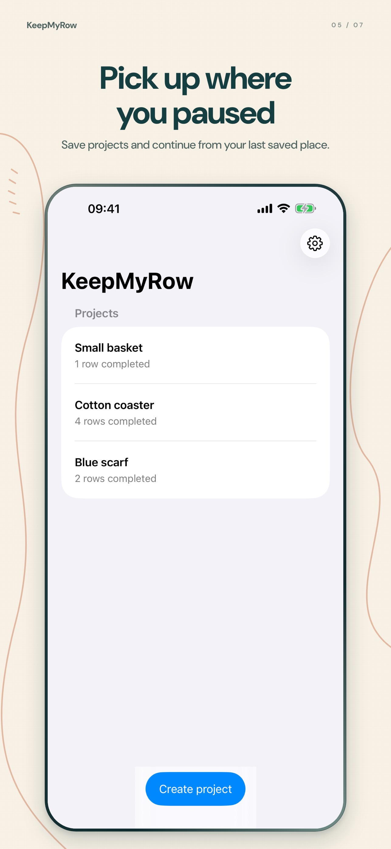 Screenshot 5 of Crochet Row Counter: KeepMyRow