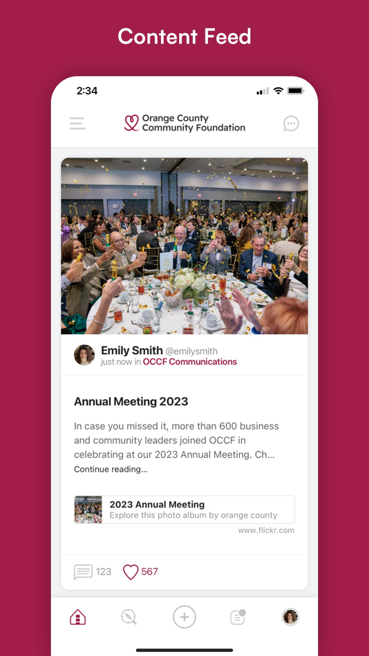 #1. OCCF Community in Conversation (iOS) Podle: Honeycommb LLC