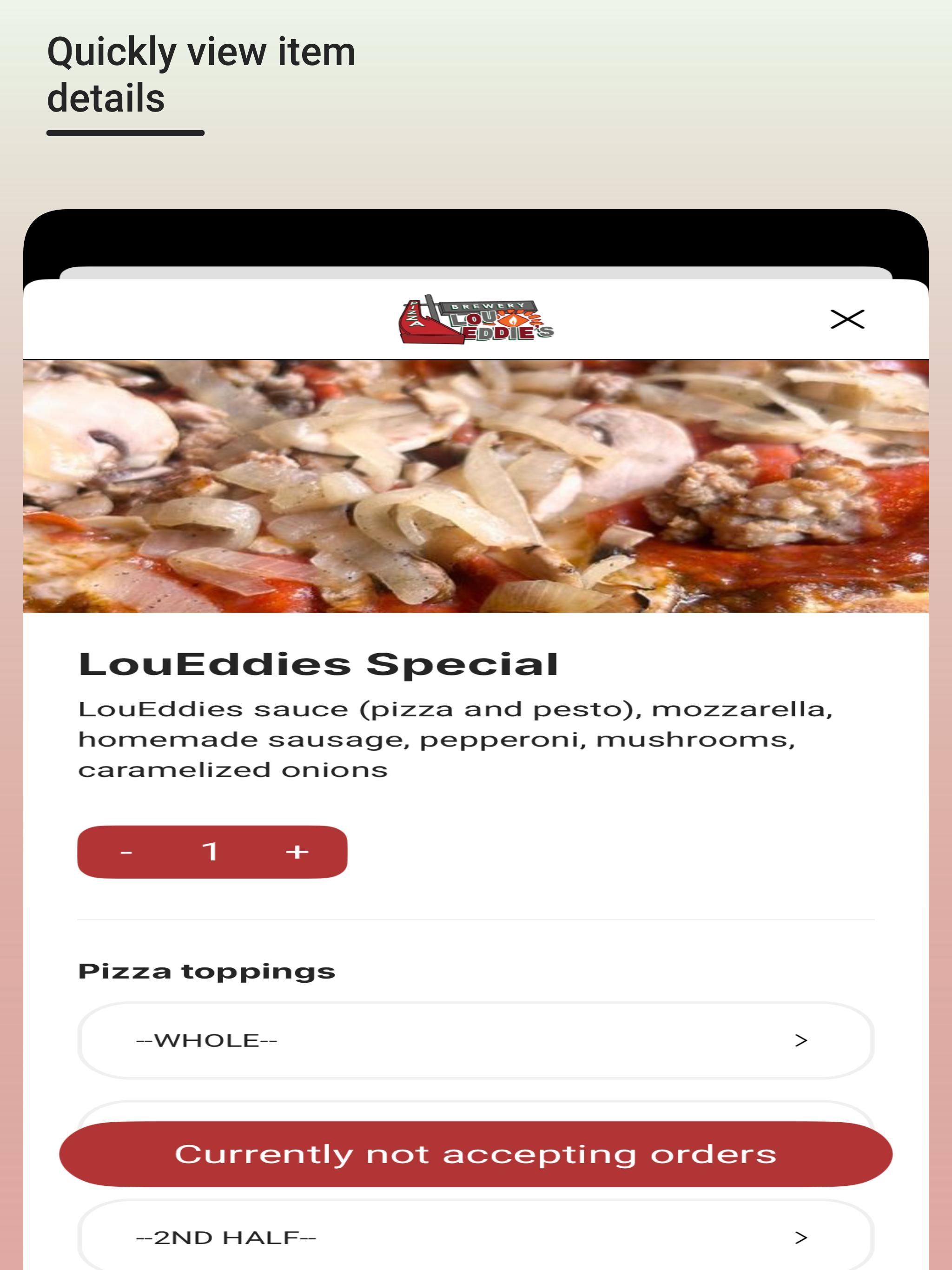LouEddies Pizza screenshot 12