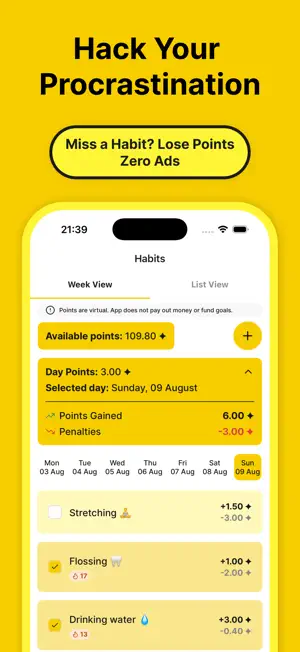 Habit Bank: Habit Tracker screenshot 1