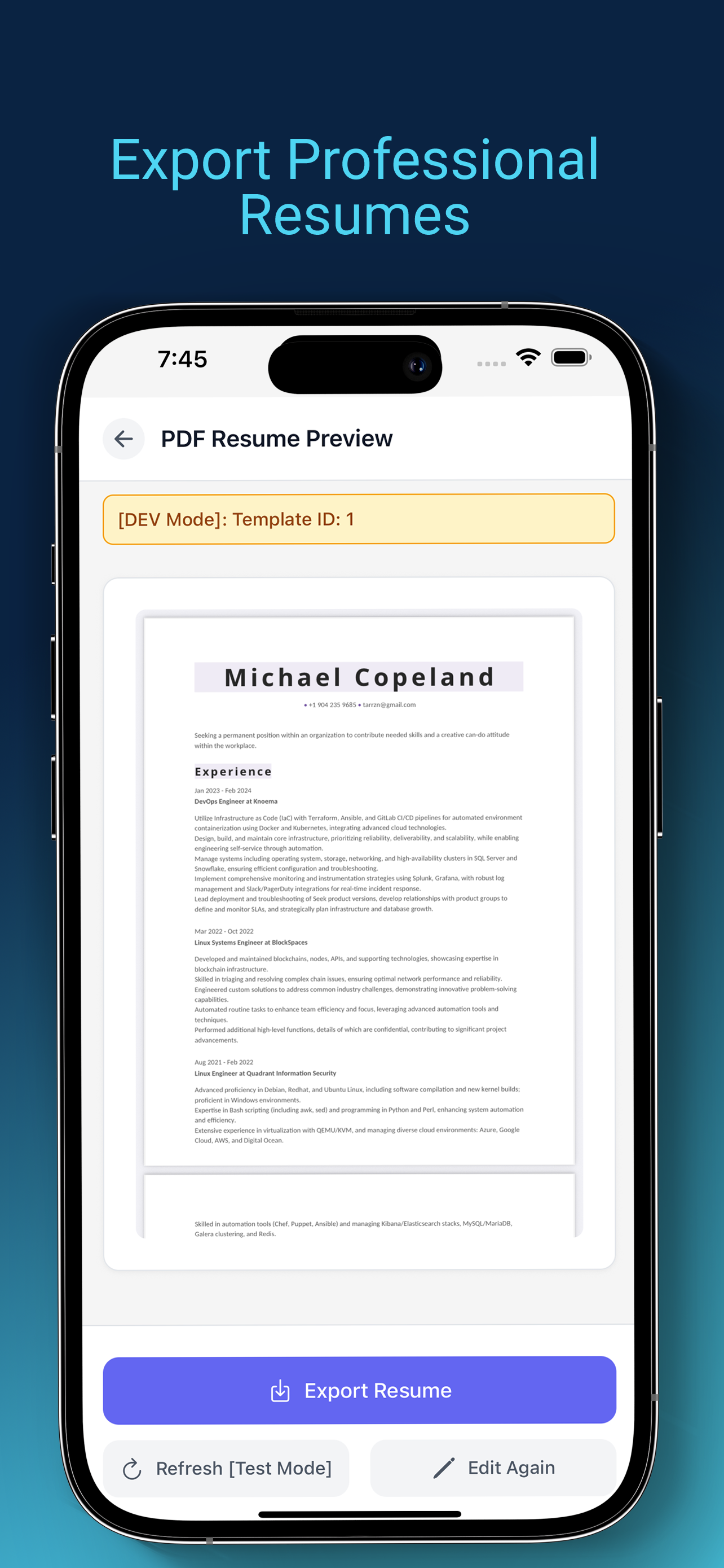 ResumeBuilderAI: Easy Resumes