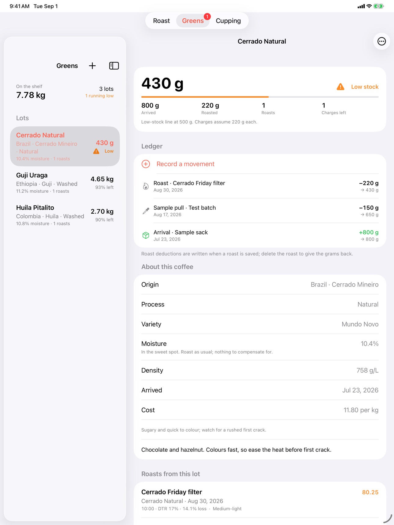 Screenshot 11 of Roastweft: Coffee Profiles