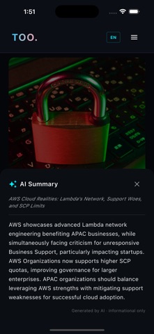 TIO AI Tech News screenshot