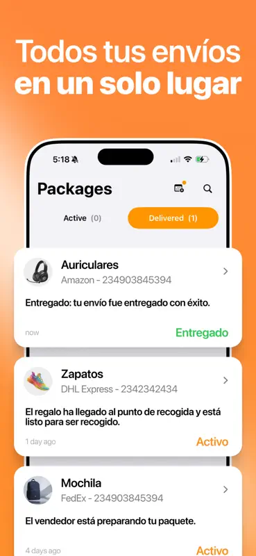 Rastreo de Paquetes screenshot 4 of 6
