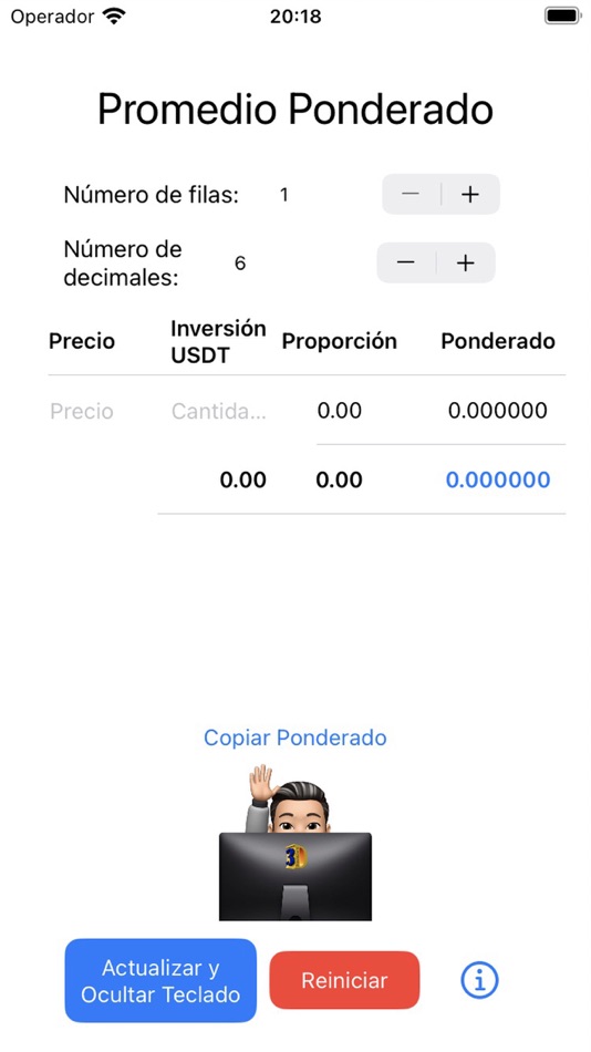 #1. Ponderado (iOS) 由: HUGO RENE GARCIA
