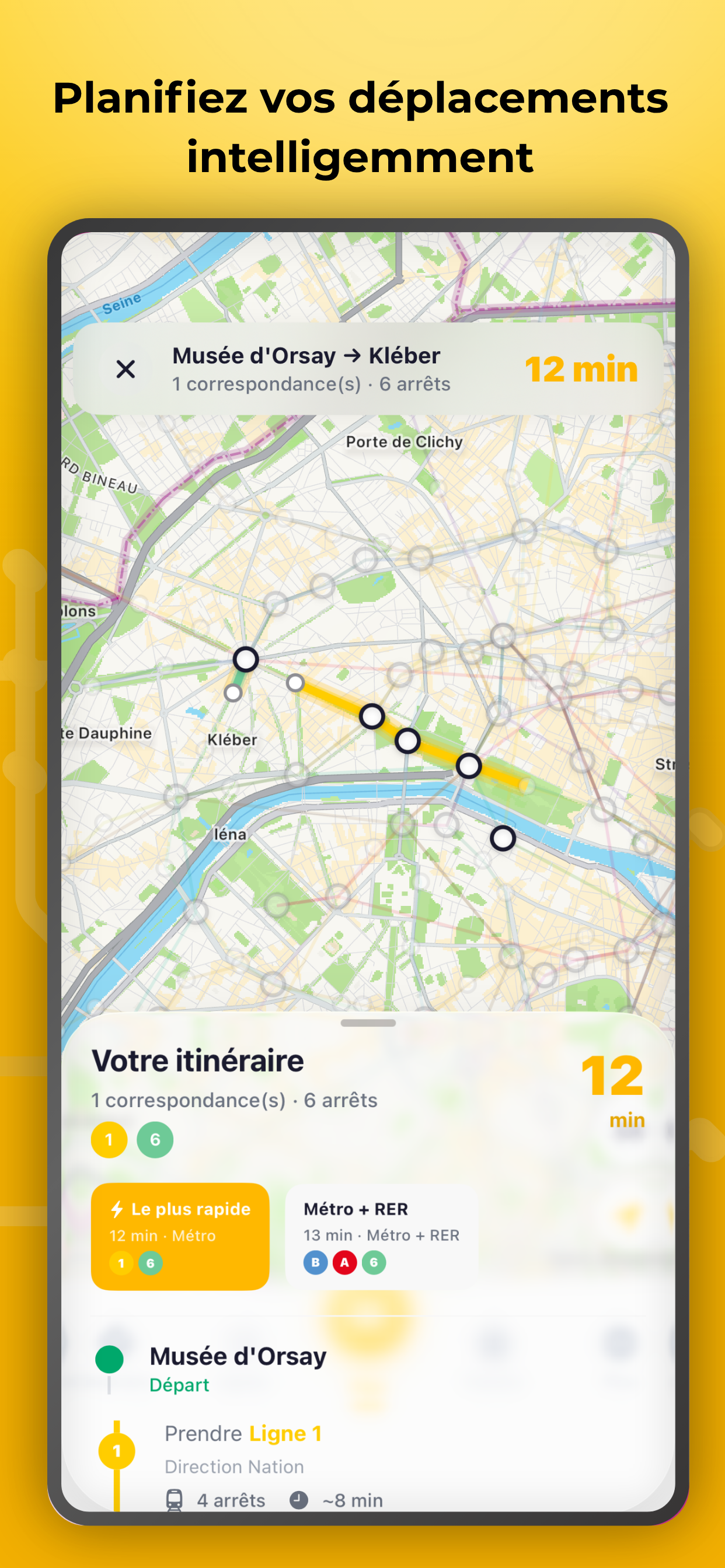 Métro Paris - Plan & Trajet