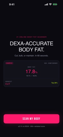 Cut or Bulk: Body Fat Scan Screenshot 1 of 8