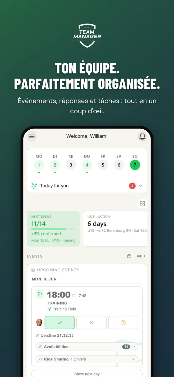 Screenshot #1 pour easy2coach - Team Manager