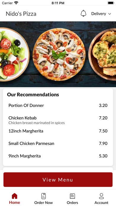 Nidos Pizza Screenshot