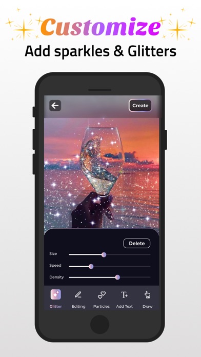 Glitter Wallpapers Lock Screen Screenshot