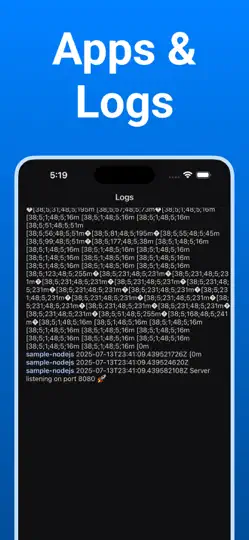 Captura de pantalla de Digital Ocean Mobile — Ocean en iPhone 4