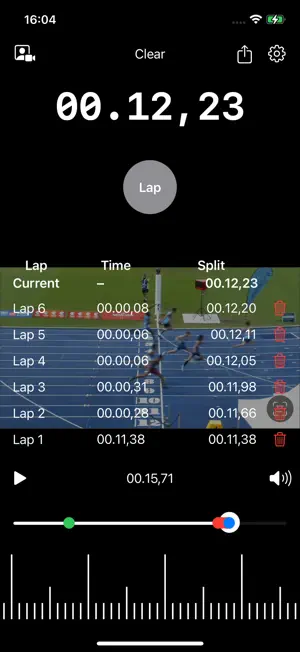Video Stopwatch Pro screenshot 2