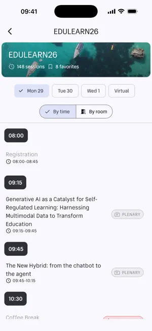 IATED Conference Explorer screenshot 2