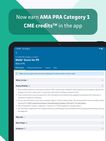 MDCalc Medical Calculator iPad screenshot 4