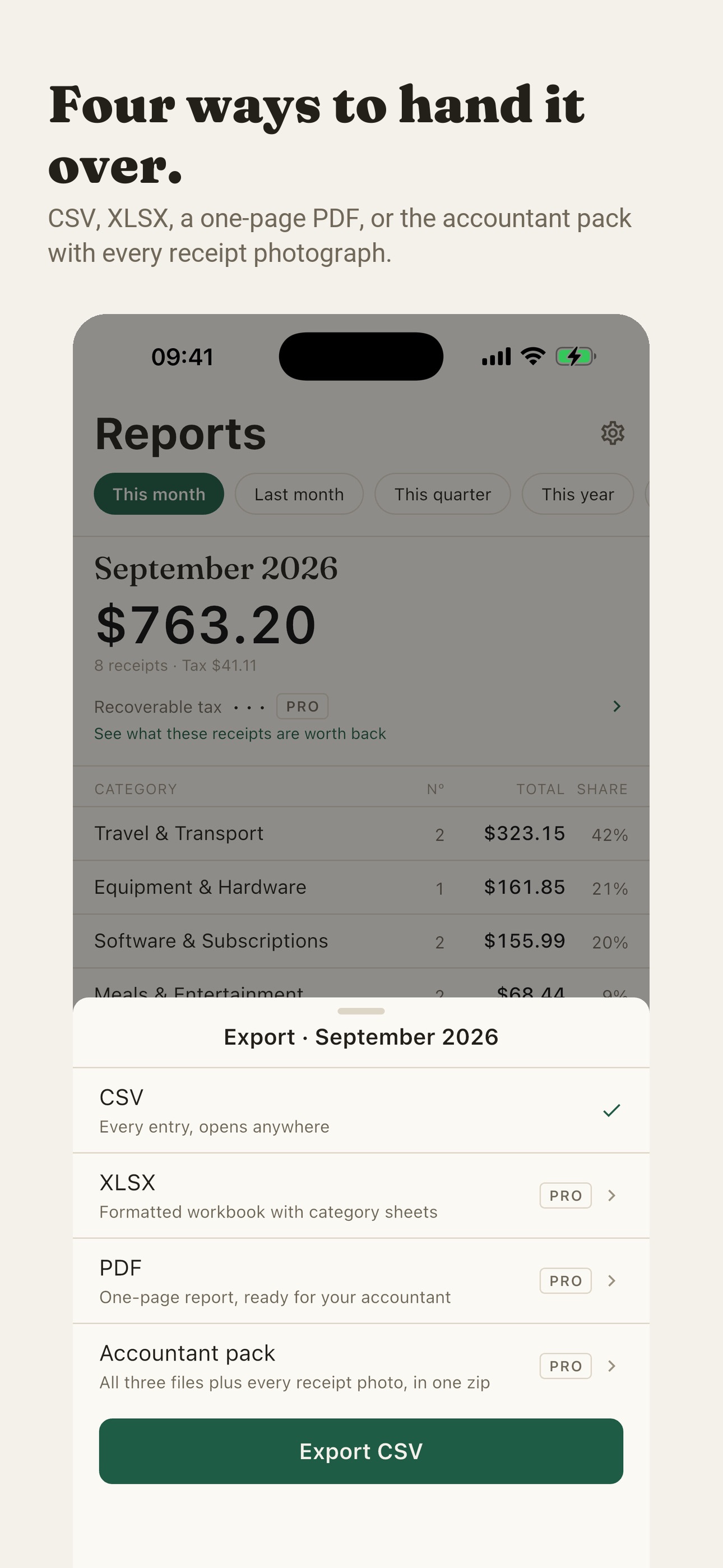 Screenshot 5 of Folio: Receipt Scanner