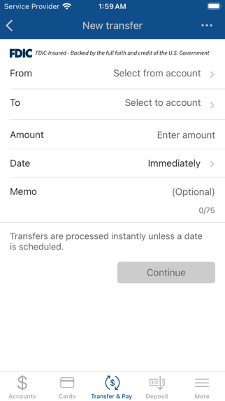 Henderson FSB Mobile Banking Screenshot