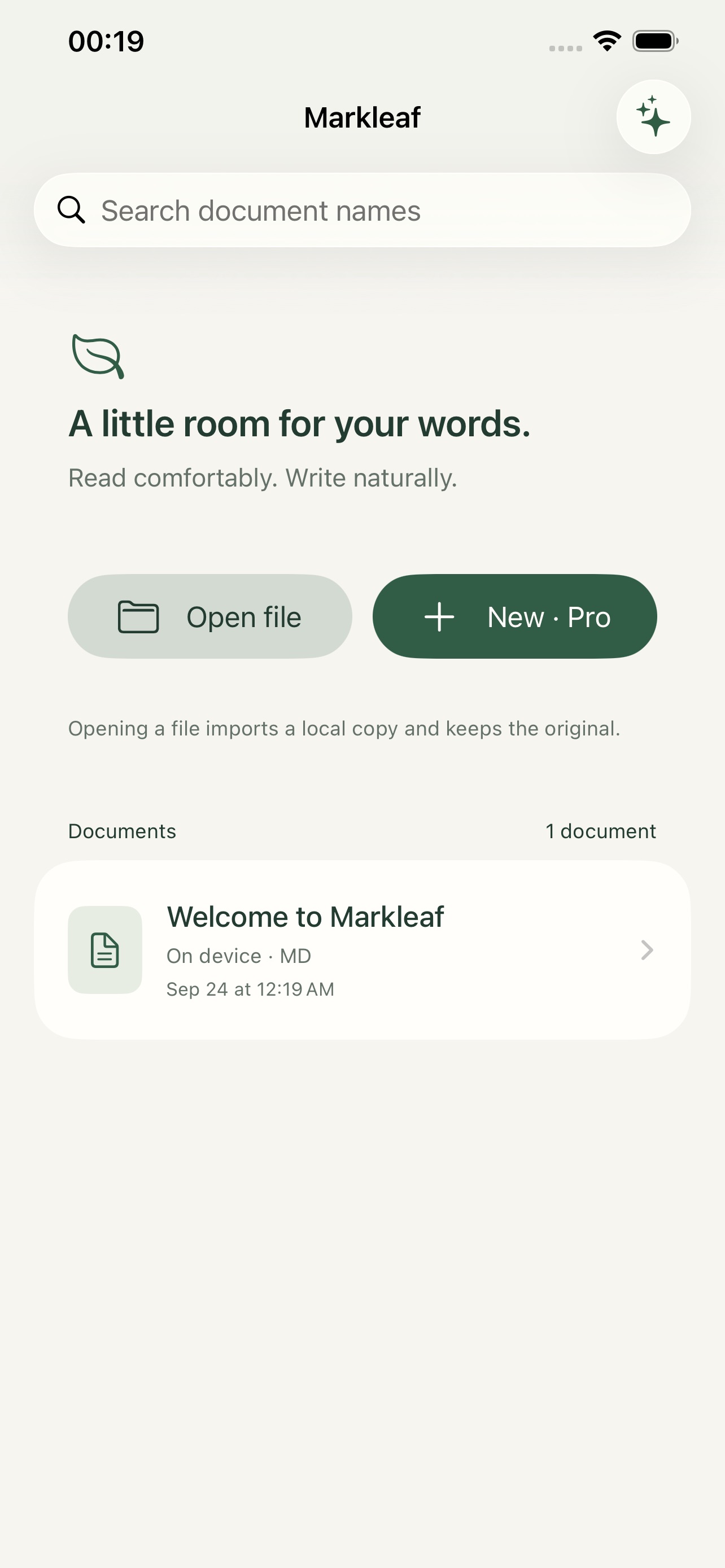 Screenshot 2 of Markleaf - Markdown Editor