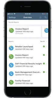 sap businessobjects mobile iphone capturas de pantalla 1