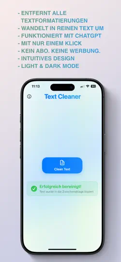Screenshot von Text Cleaner – Ohne Format auf dem iPhone 2