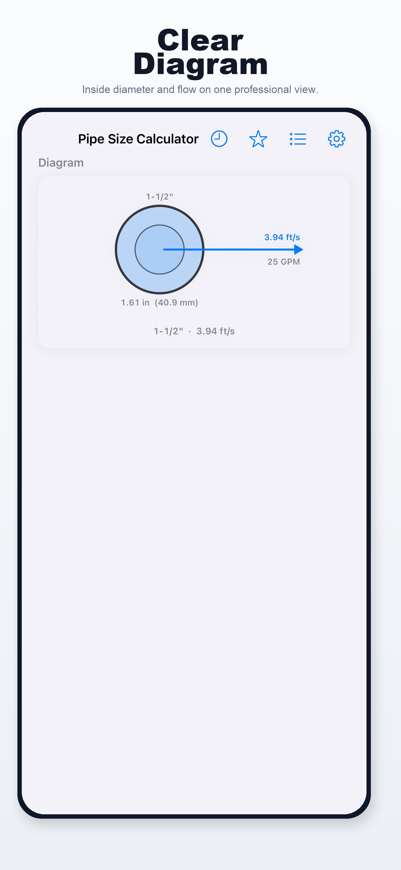 Screenshot 3 of EdgeSpace Pipe Size Calculator