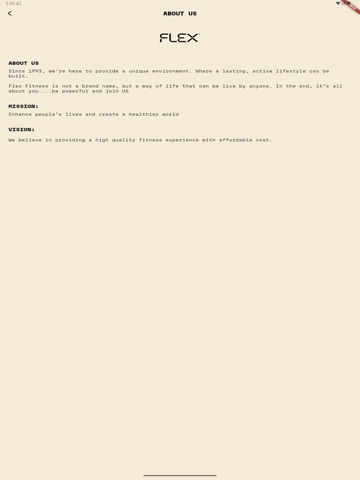Flex Fitness iPad screenshot