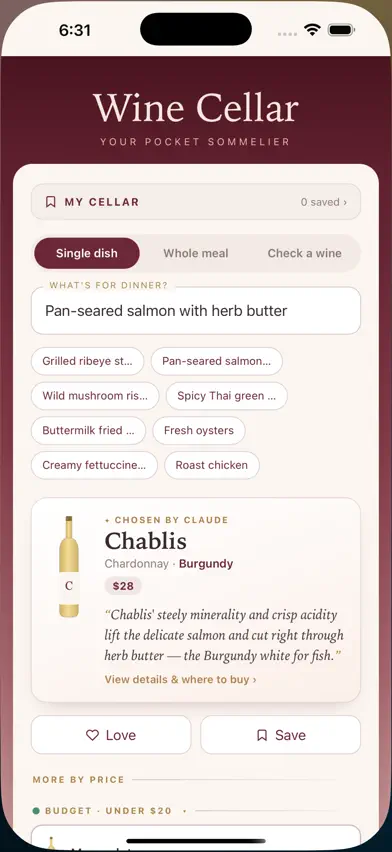 Wine Pairing Cellar screenshot 2