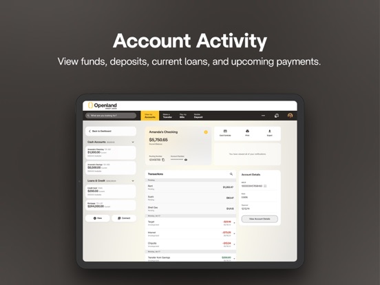 Screenshot #6 pour Openland CU Mobile Banking