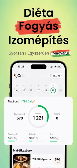 Kalóriaszámláló AI - Csili screenshot 1