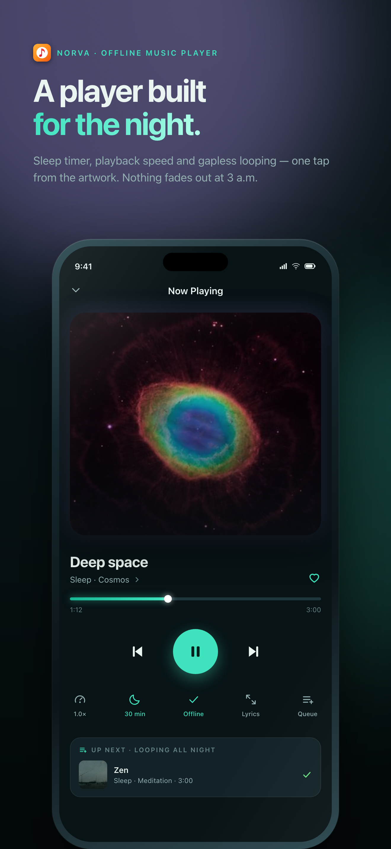 Norva: Offline Music Player screenshot 2