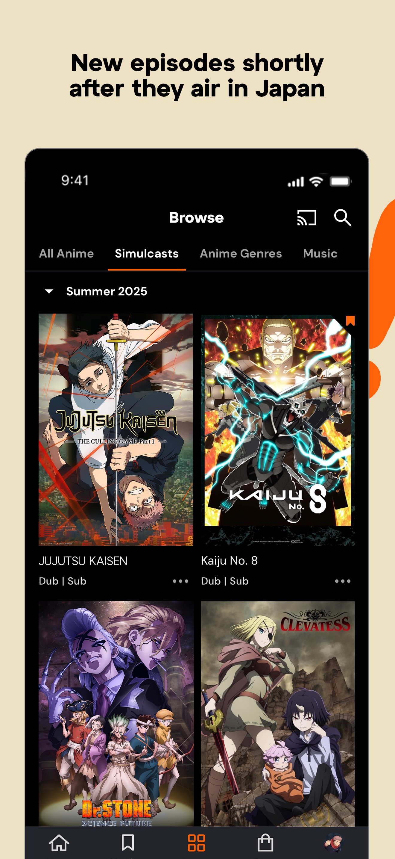 Crunchyroll screenshot