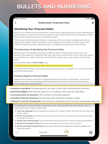 Rich Habits Mastery 2025 iPad screenshot