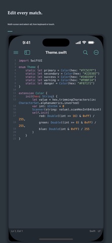 DraftCode: Code & Text Editor iPhone screenshot 7