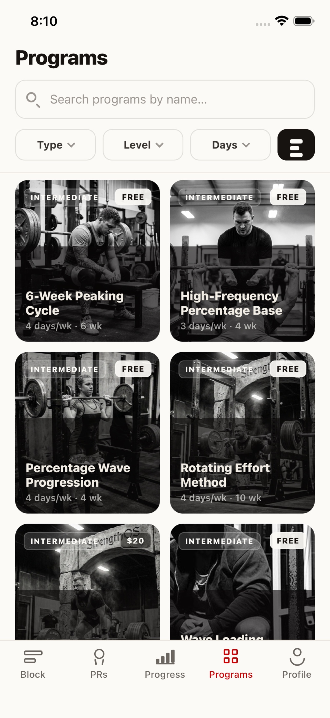 Screenshot 1 of StrengthOS