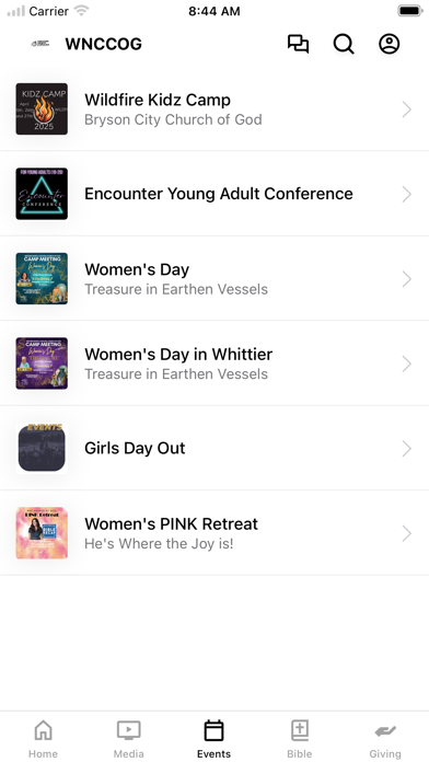 WNCCOG iPhone screenshot