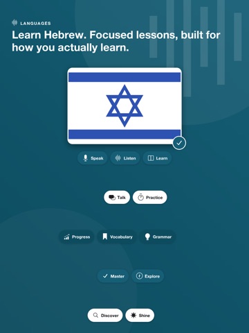 Speak Hebrew - EchoLingo iPad screenshot