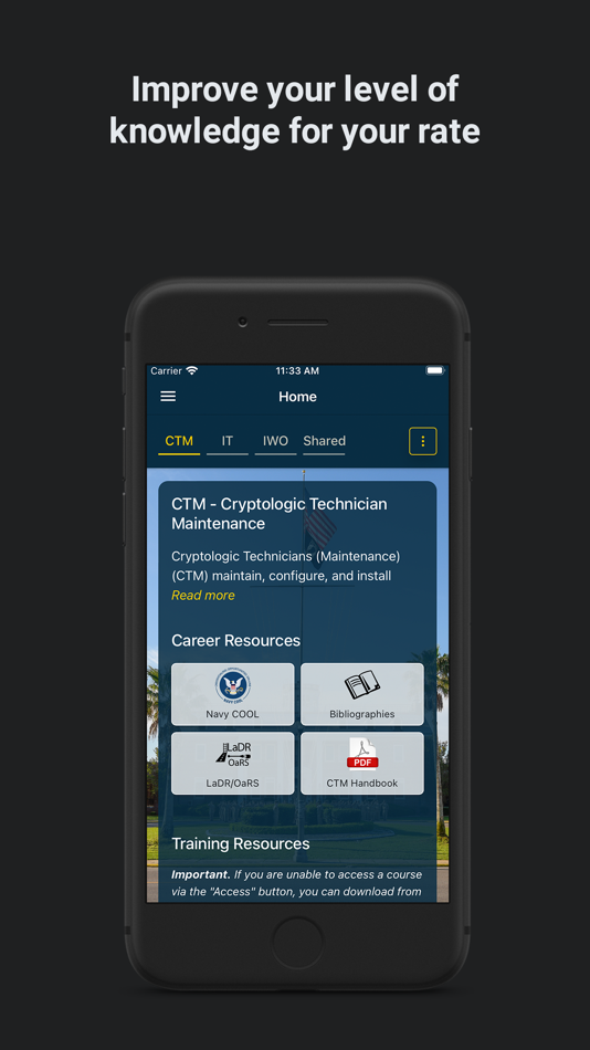 #3. CIWT Knowledge Port (iOS) بواسطة: Program Executive Office for Enterprise Information Systems, Sea Warrior Program