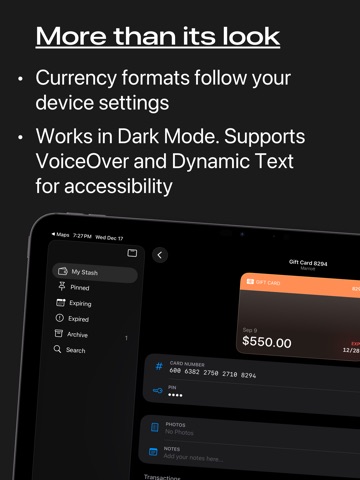 Woolly - Gift Card Tracker iPad screenshot