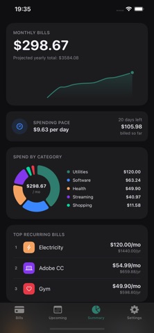 BillTracker: Subscriptions Screenshot 8 of 10