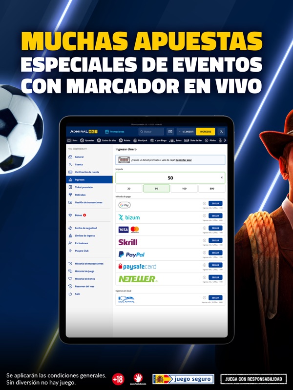 AdmiralBet Ruleta y Casino screenshot 5