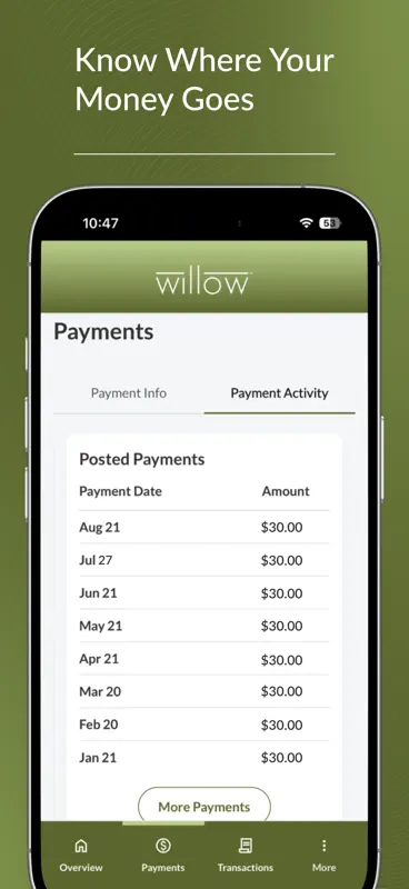 Willow® Mastercard® screenshot 3 of 6