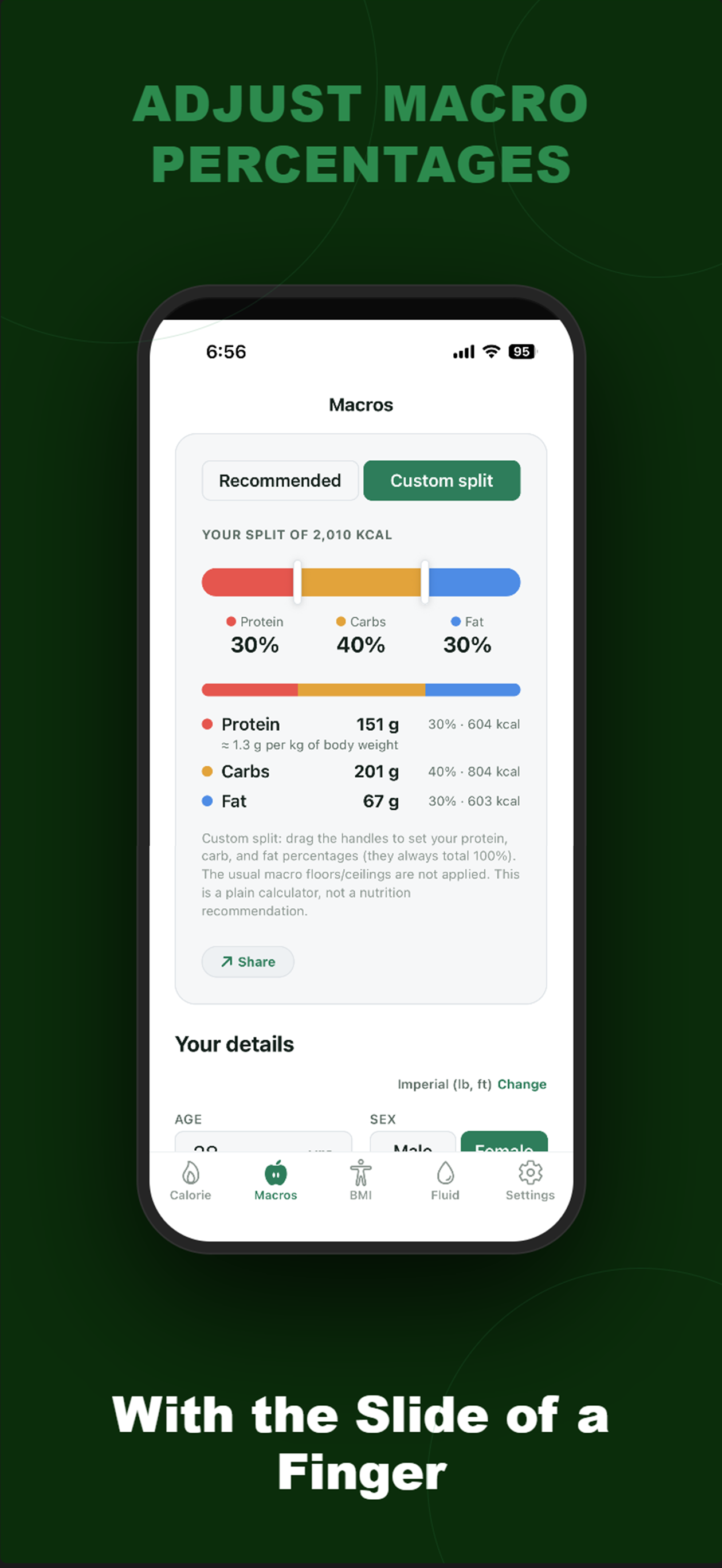 Macro & Calorie Calculator screenshot 4